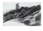 Strasse über die Berge, 48 x 32 cm, Schwarze Kreide/Ingres Papier, 2011